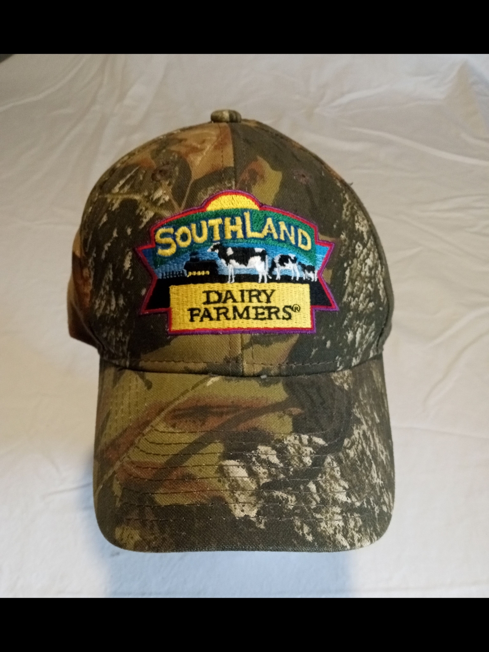 Mossy Oak Camouflage Southland Dairy Farmers Logo Cap - Green/Brown